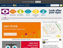 Tablet Screenshot of lookafteryoureyes.org